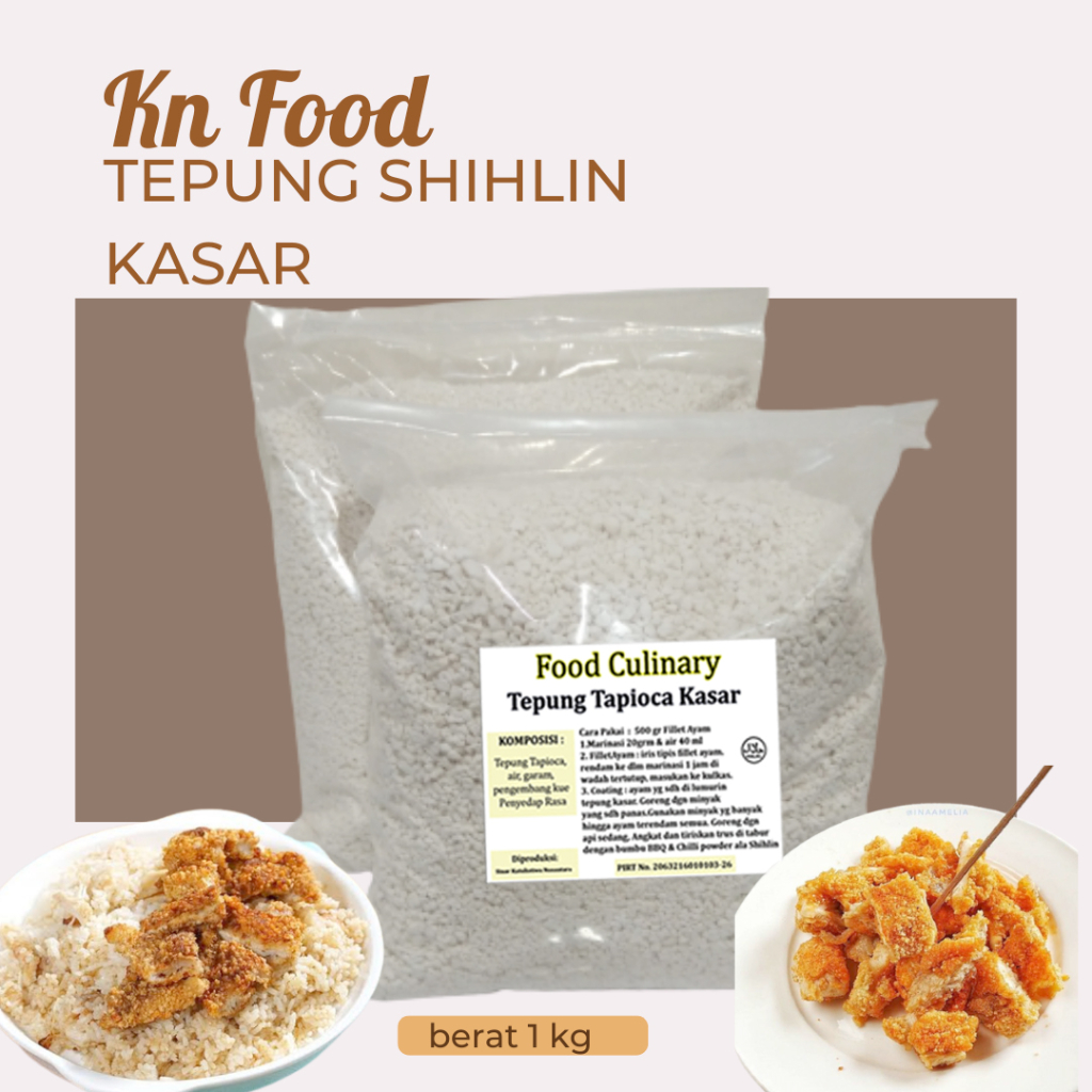 

Tepung Tapioca Kasar - Tepung Shihlin Ayam 1kg