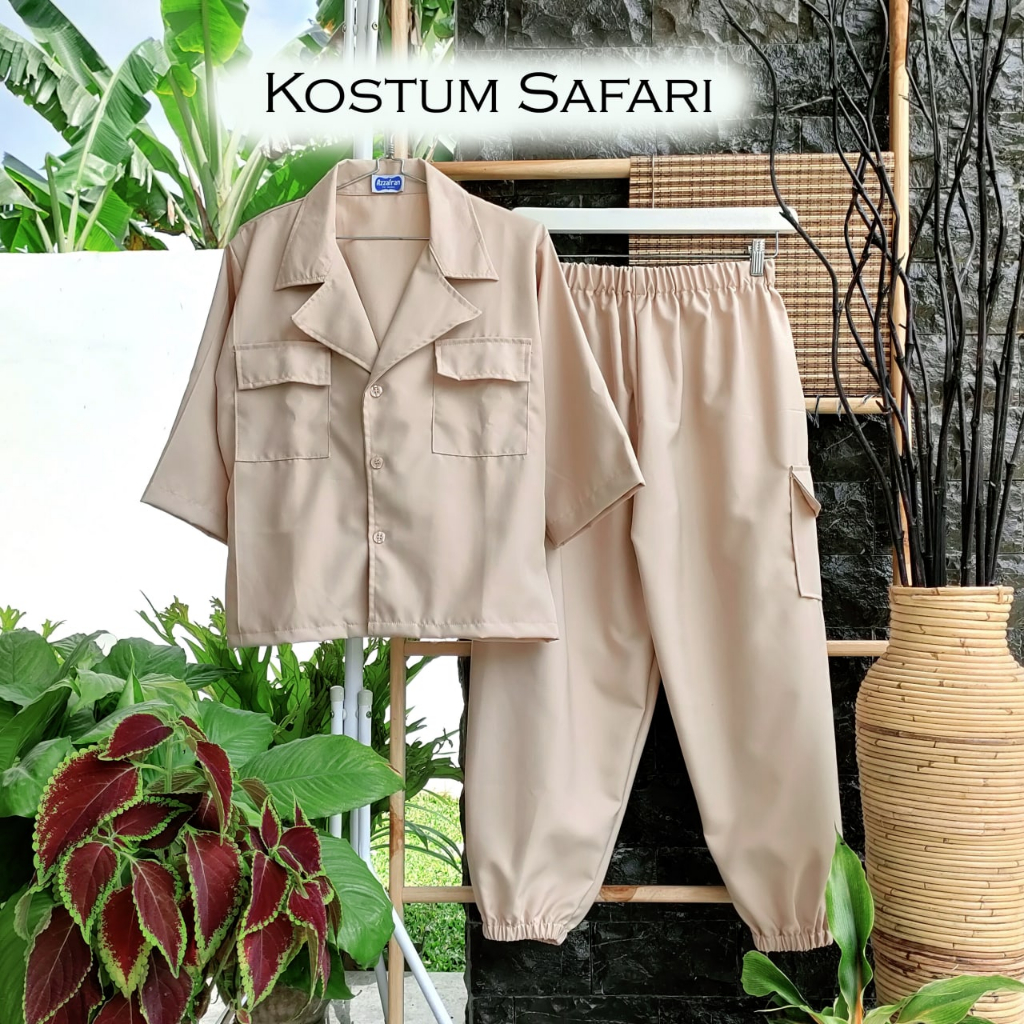 Baju Safari/Kostum Zoo/Kostum Rimba/Kostum Zoo Keeper/Kostum Jungle/Kostum Pemburu/Kostum Tema Zoo