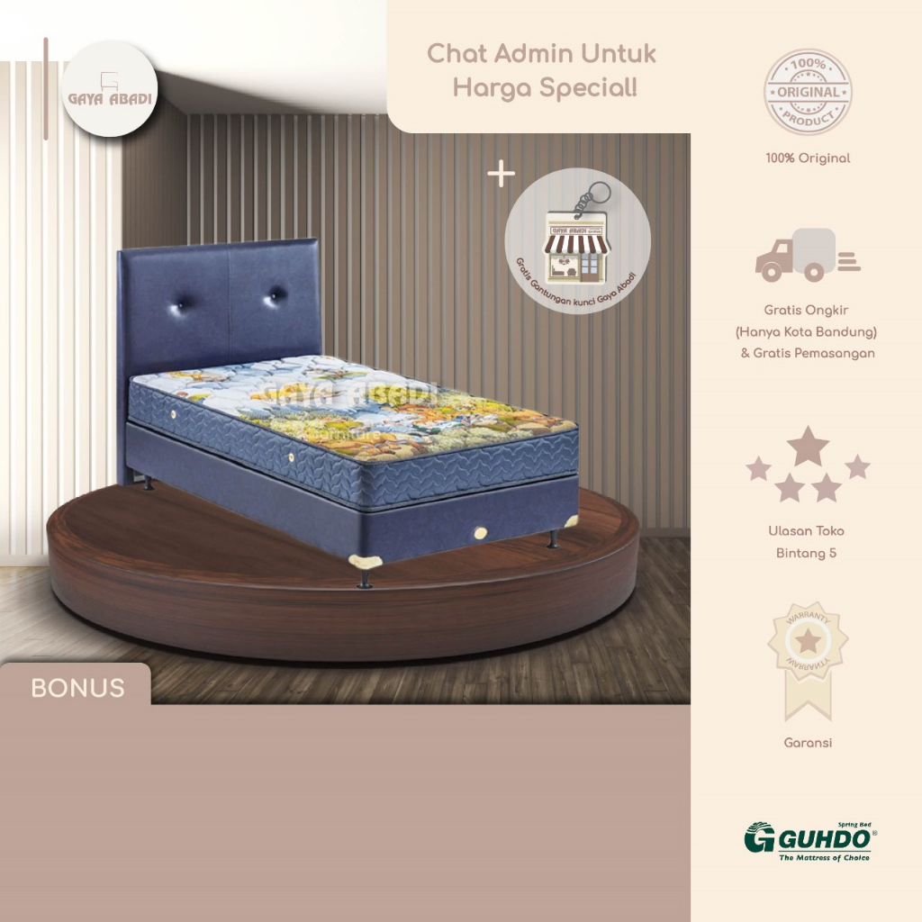 Springbed Guhdo Happy Kids Bed Set / Kasur Happy Kids Bed Set - Guhdo Springbed