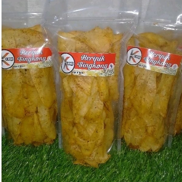 

Keripik Singkong Serut Pedas Daun Jeruk