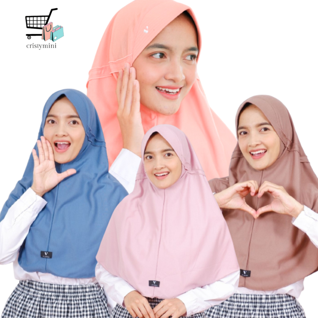 ✅Diskon Jilbab Instan Anak Sekolah SD/ SMP SMA VILORA.LOVE Jilbab Instan Anak Sekolah Ori VILORA.LOV