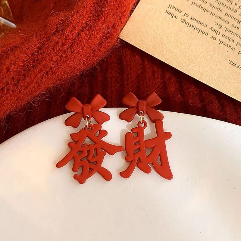 2024 NEW chinese earrings / anting import lebaran / Anting imlek / anting cny / anting sangjit / ant