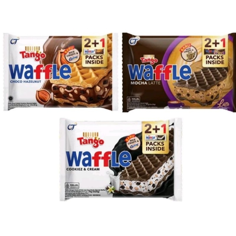 

NEW Tango Waffle Choco Hazelnut Cookiez Cream Mocha Latte isi 3 pcs x 25gr