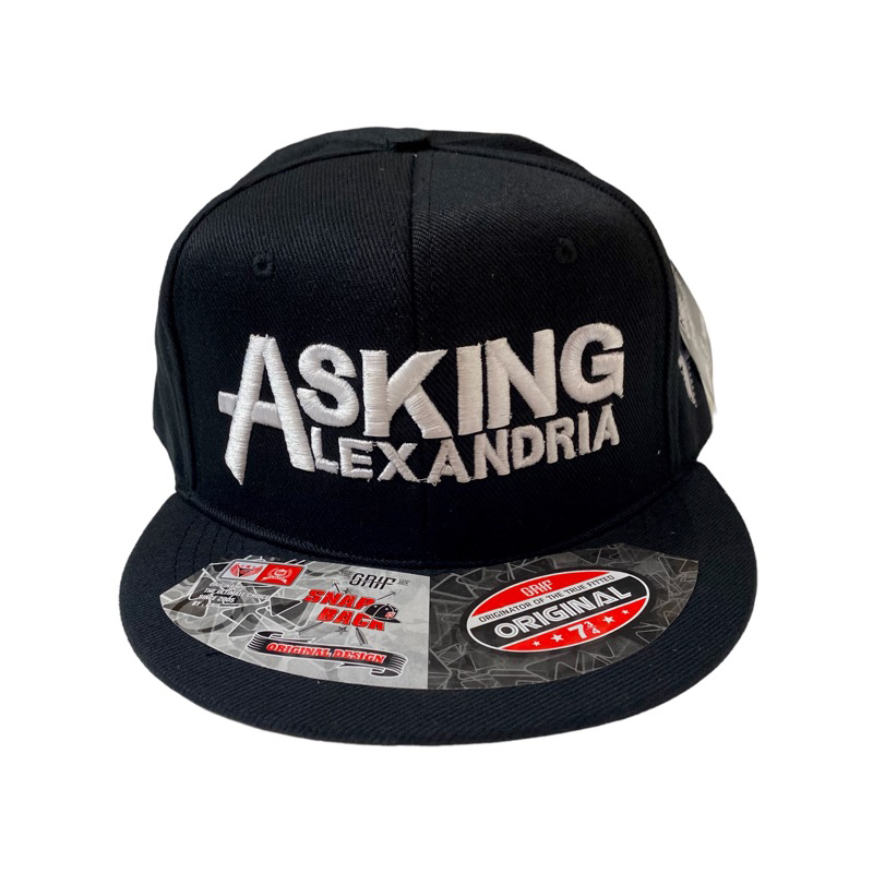 topi Snapback Bordir Hip Hop Distro Surfing Katun Kanvas Cowok Keren/Topi Musik Band Metal Punk Hard