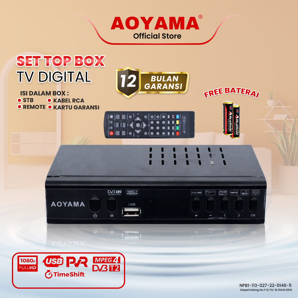 STB AOYAMA / STB DIGITAL / STB AOYAMA / STB ANTI PANAS / STB FULL HD / STB DIGITAL / SET TOP BOX AOY