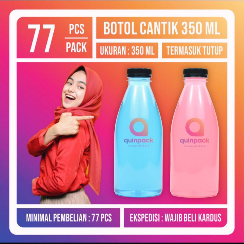 Botol Plastik 350 ml-Botol Cantik 350 ml-Botol Valencia 350 ml