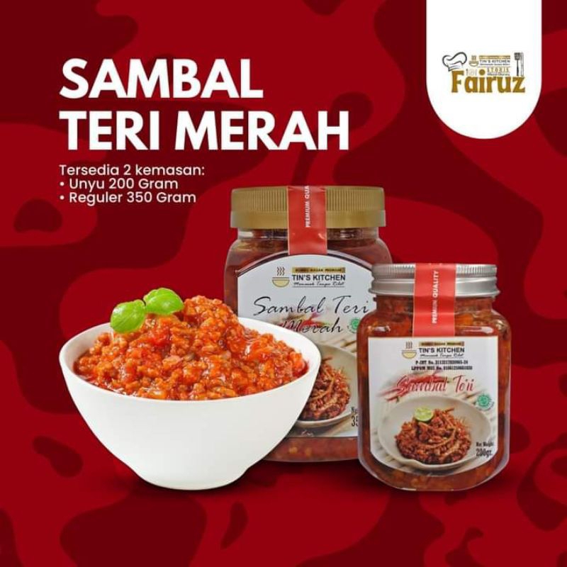 

Sambal teri merah original kemasan unyu 200 gram