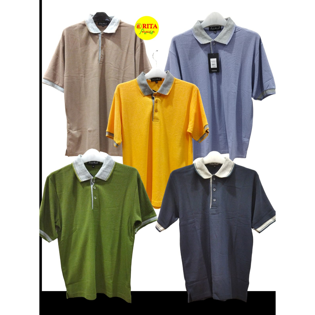 Kaos Kerah Polo Shirt Lengan Pendek Andre Michel