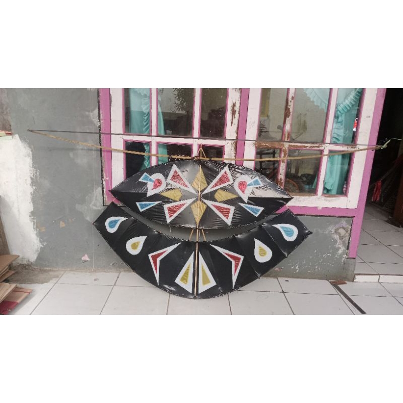 layang2 pegon ceper  full motif siap terbang