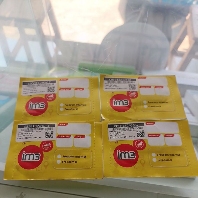 Kartu perdana Indosat 0k (sudah aktif)