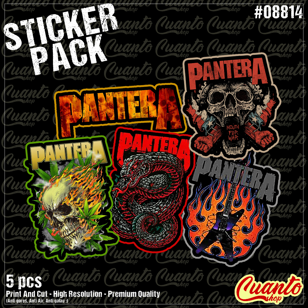 

Stiker Band Metal Terbaik Pantera Isi 5