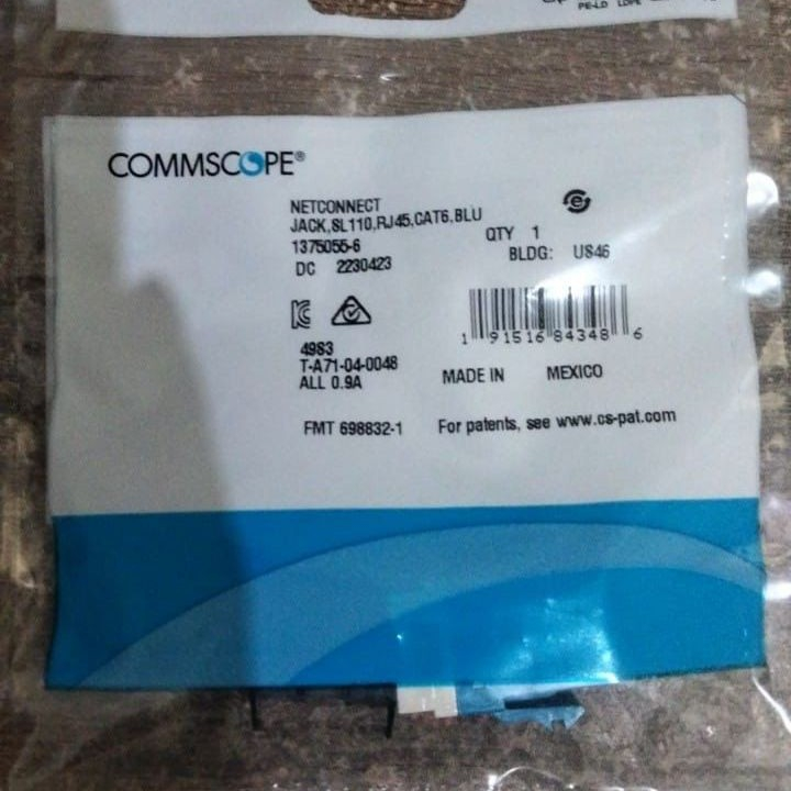 Comscope Modular Jack Cat6