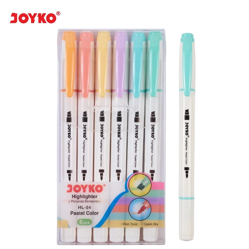 

[ SET ] Highlighter Penanda Dual Tip Soft - Joyko HL-54 MURAH!