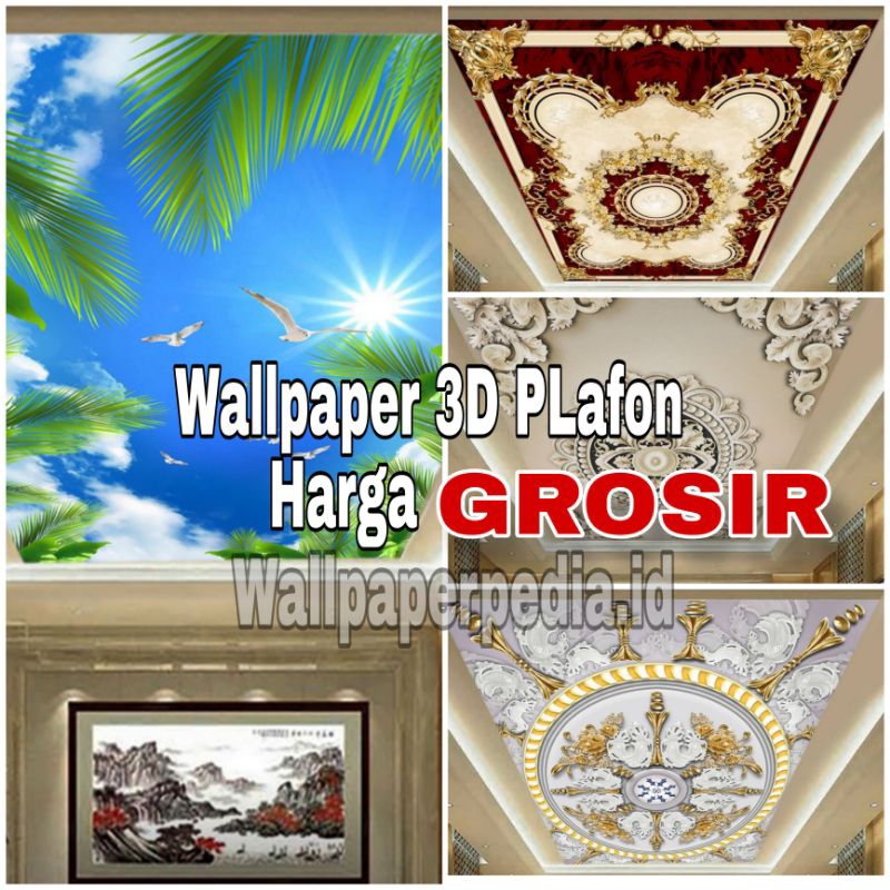 Wallpaper 3D / Wallpaper 3D Plafon / Wallpaper 3D Awan / Wallpaper 3D Classic / Wallpaper 3D Bunga /