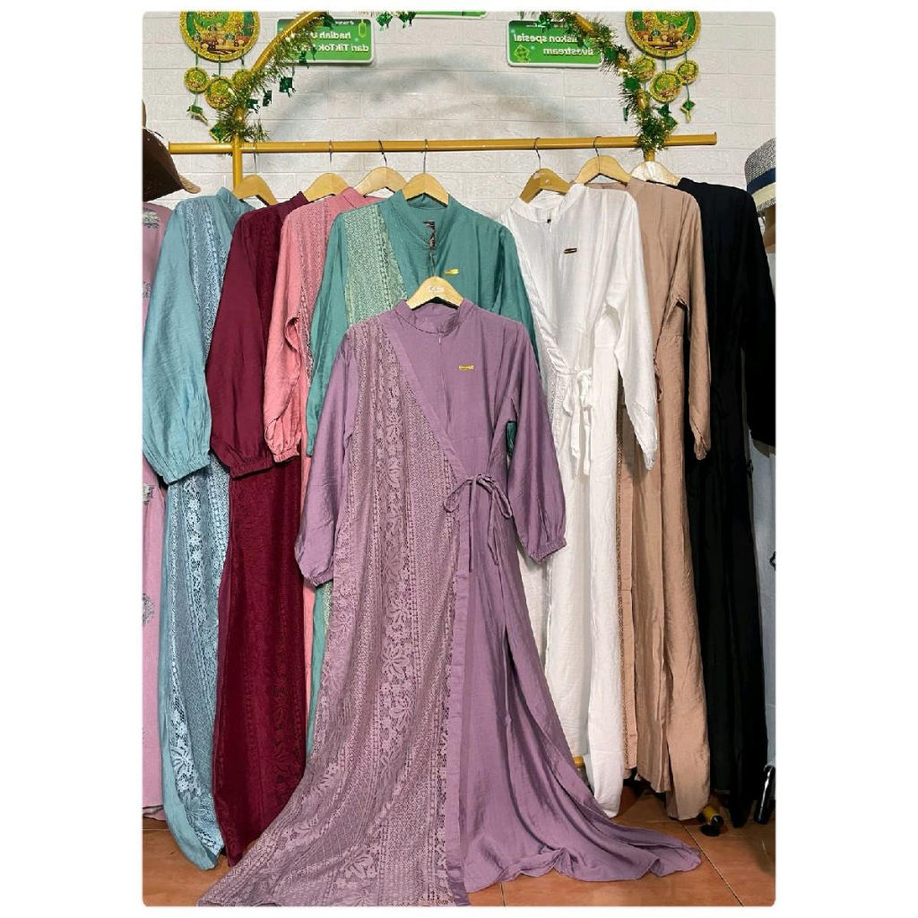 [ SIZE JUMBO ] MOSSA BRUKAT POLOLINEN BY MDHOMEFASHION