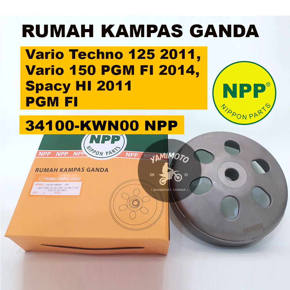 NPP Mangkok Kampas ganda Vario Techno 125 2011,Vario 150 PGM FI 2014 NPP Rumah Mangkok