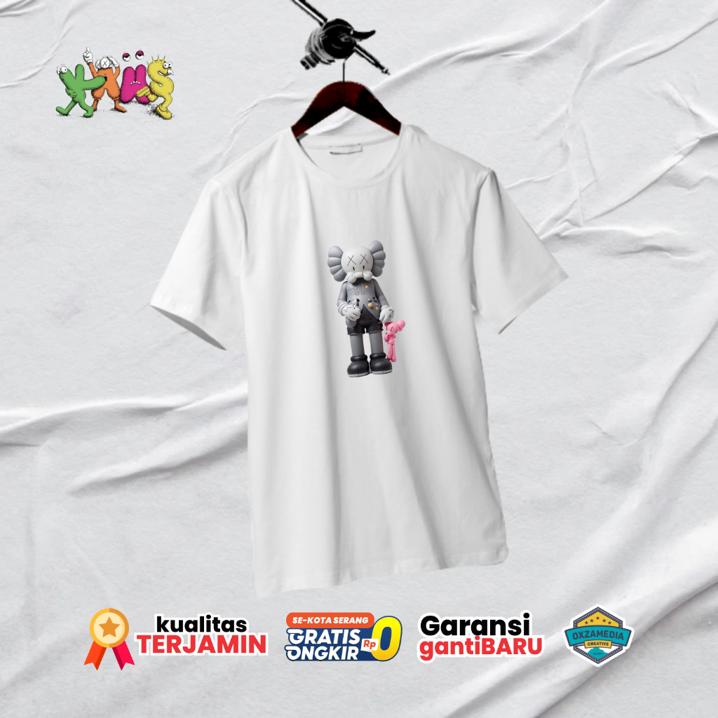 KAOS UNIQLO X KAWS / KAOS UT / UNIQLO TEE / KAWS TEE / TSHIRT UNIQLO X KAWS (SERIES A04)