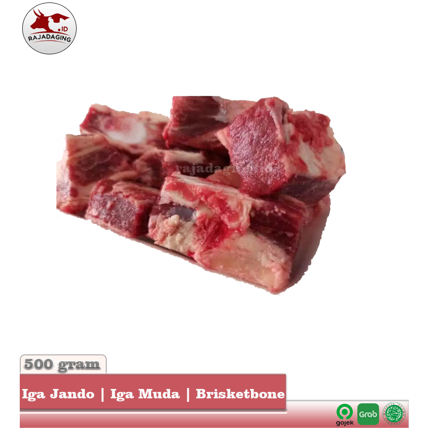 

Iga Jando | Daging Sapi Tulang Iga Muda | BrisketBone - 500 gram