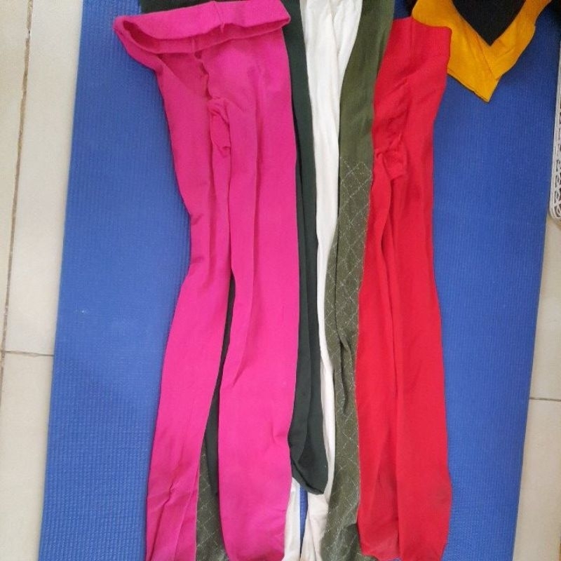 Stocking Bekas Aneka Warna isi 5 Kaos Kaki Transparan Preloved
