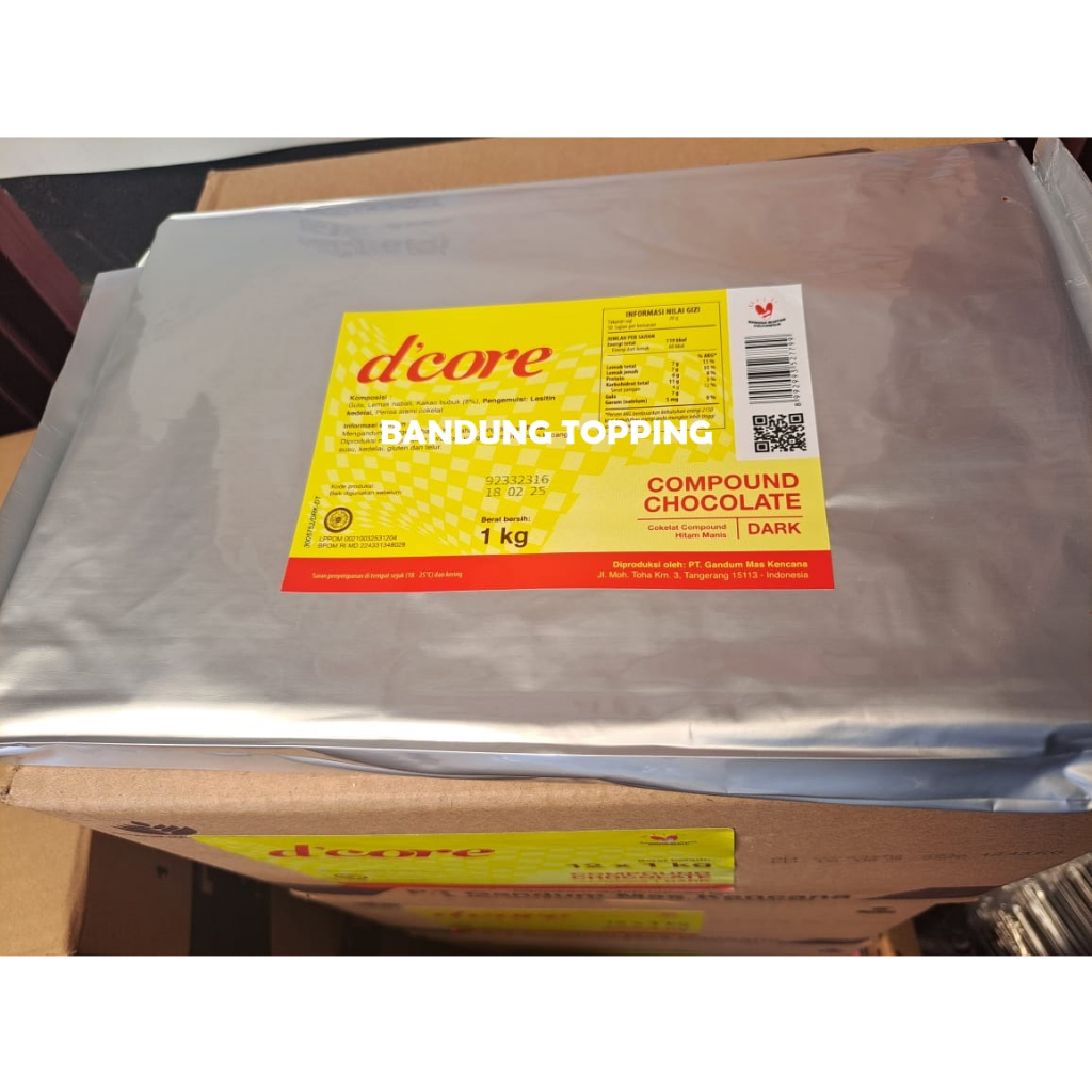 

DCORE d’core coklat batang kemasan 1kg/dark compound