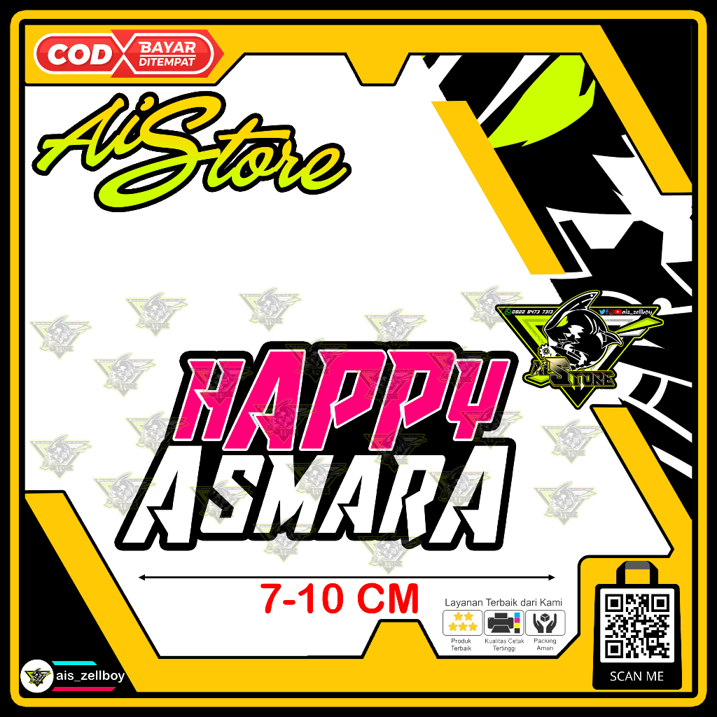 Stiker Happy Asmara