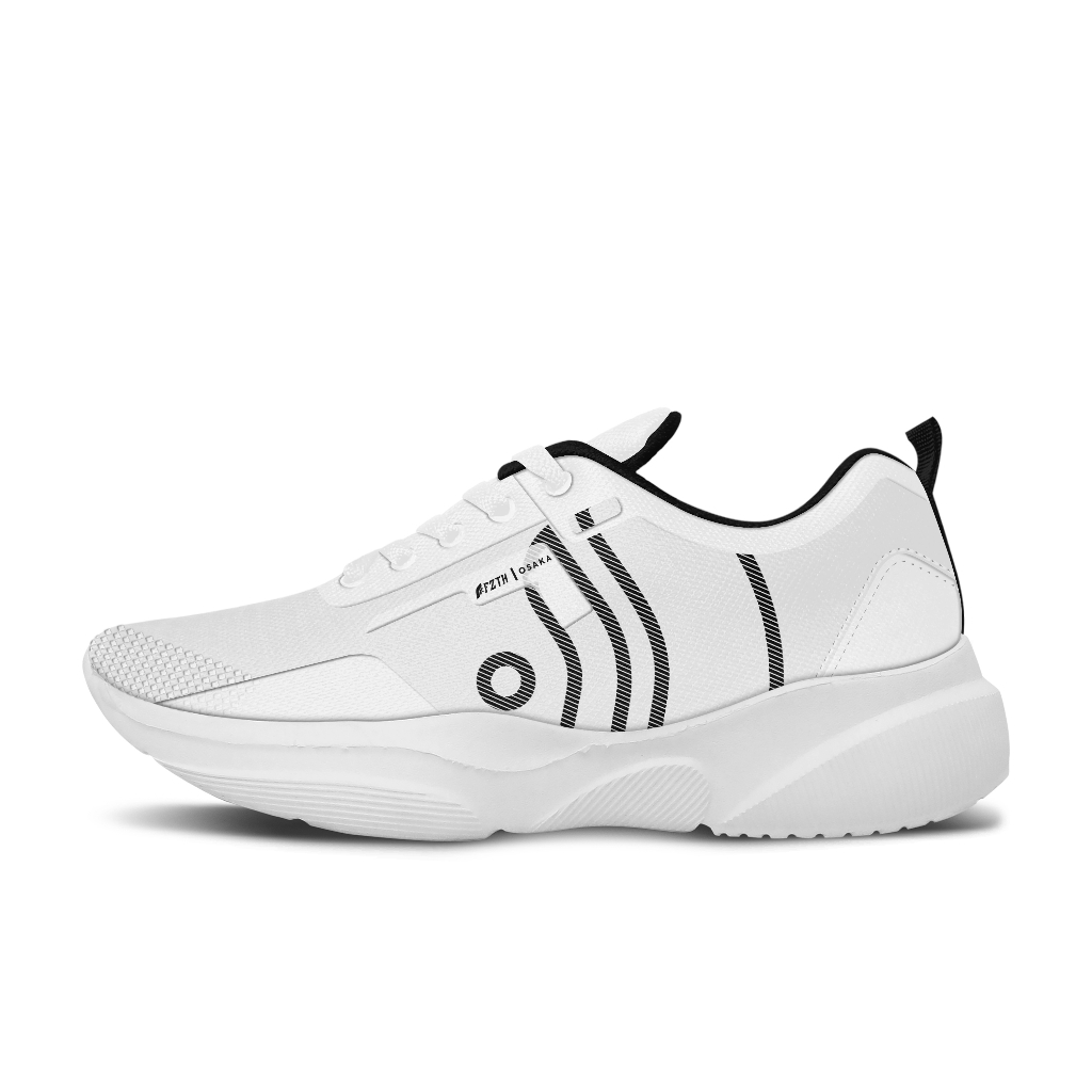 sepatu pria sneakers FZTH OSAKA PUTIH HITAM