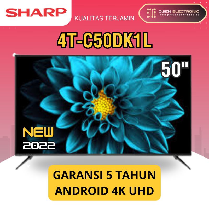 SHARP AQUOS 4T-C50DK1I SMART ANDROID LED TV 50 INCH 50DK1i 4TC50DK1i 4T C50DK1i