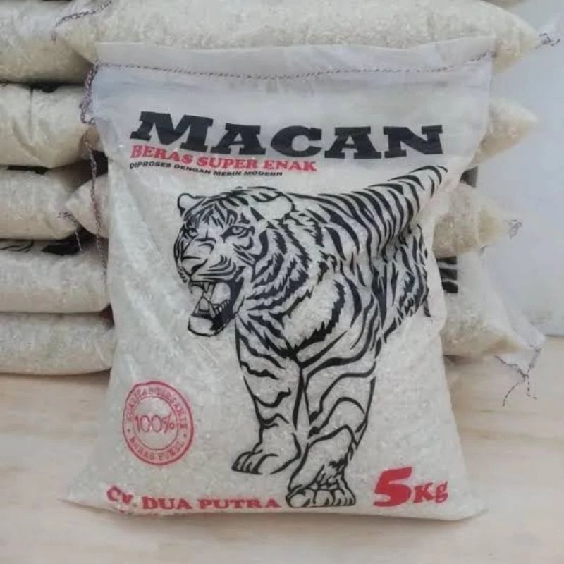 

Beras Macan kemasan repack 1kg