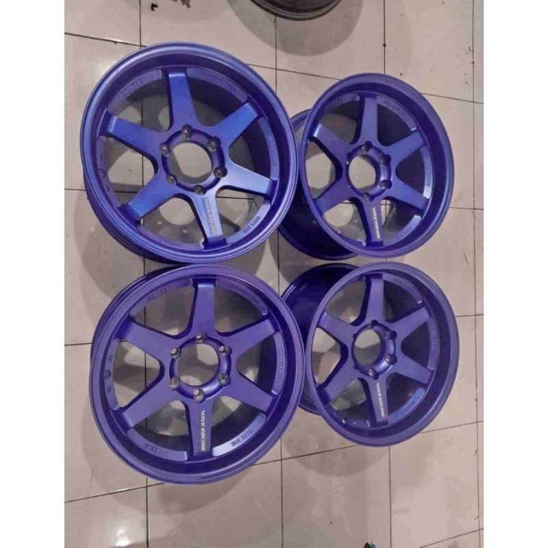 Velg Mobil Bekas Ring 18 Lubang 6 TE37 R18 PNP FORTUNER PAJERO HILUX DLL