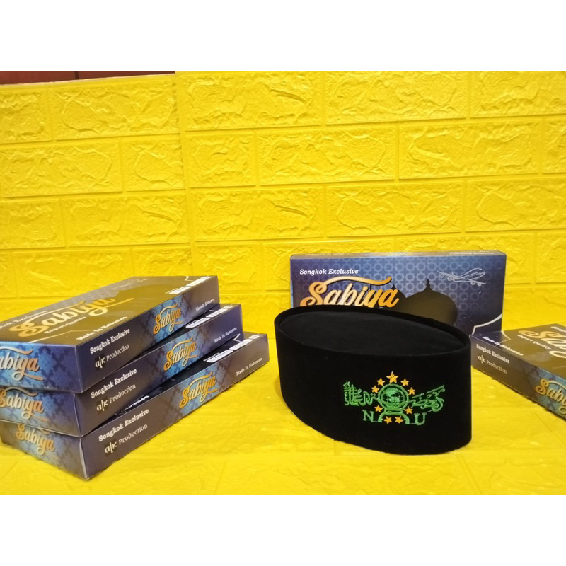 songkok / Peci Hitam Motif NU