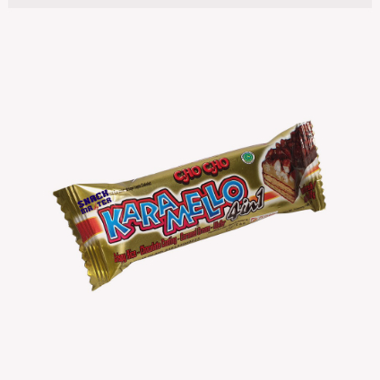 

Cokelat ChoCho Karamelo 4in1 - Netto 12 gr