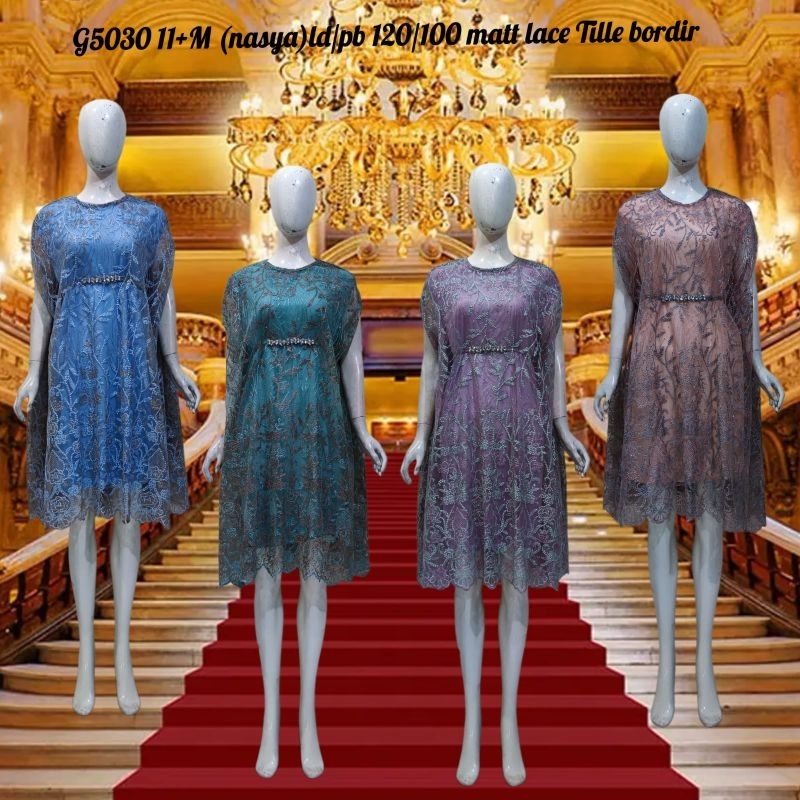 MESRA.ID SABRINA DRESS BAHAN BROKAT TILE BORDIR