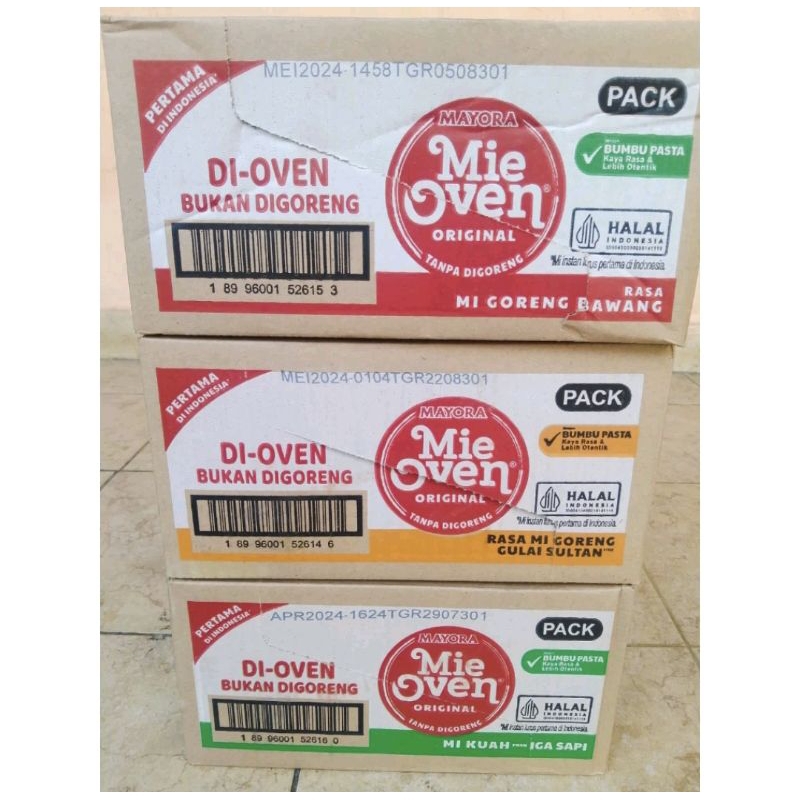 

Mi oven isi 24 bungkus / 1 dus - mie oven - mi instan lurus