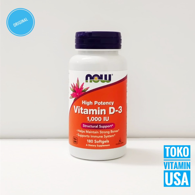 Now Foods Vitamin D3 1000iu 180 Softgels Now Vitamin D3 1000 iu