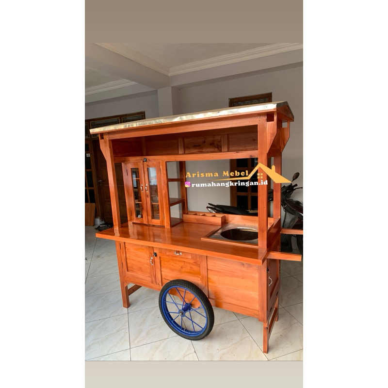 Gerobak Bakso, Gerobak Bubur Ayam, Gerobak Soto, Gerobak Bakso 1 Tungku , Gerobak Mie Ayam Murah, Ge