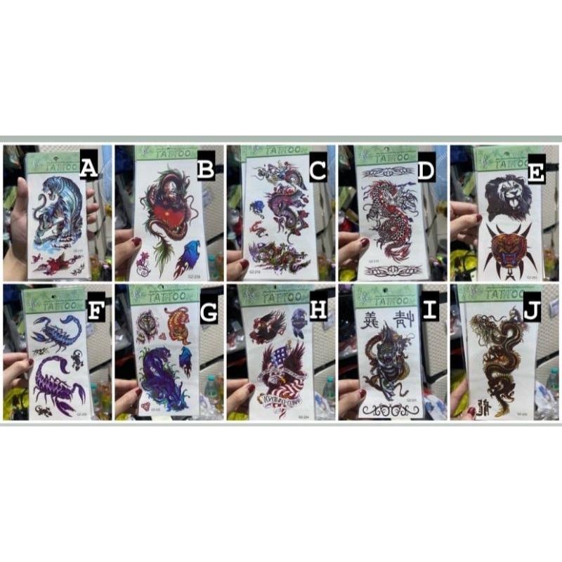 READY TATO TATTO AIR STICKER TATTO MACAN ULAR TEMPORARY STICKER