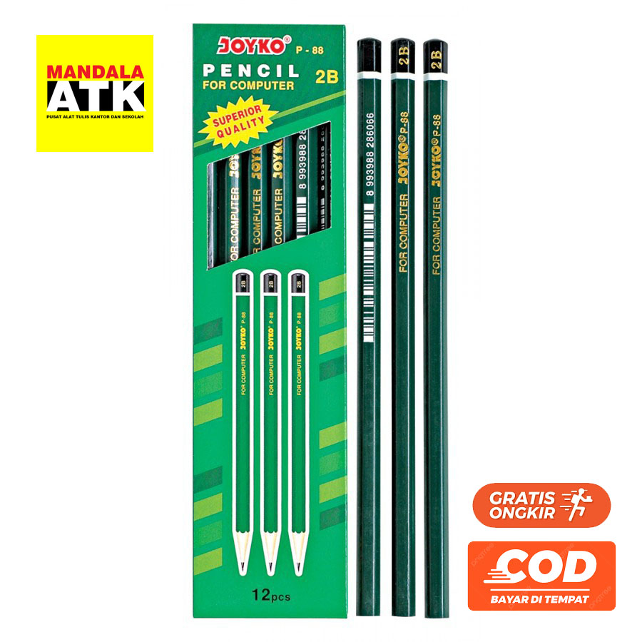 

Pensil / Pencil 2B Joyko P-88 1 Lusin