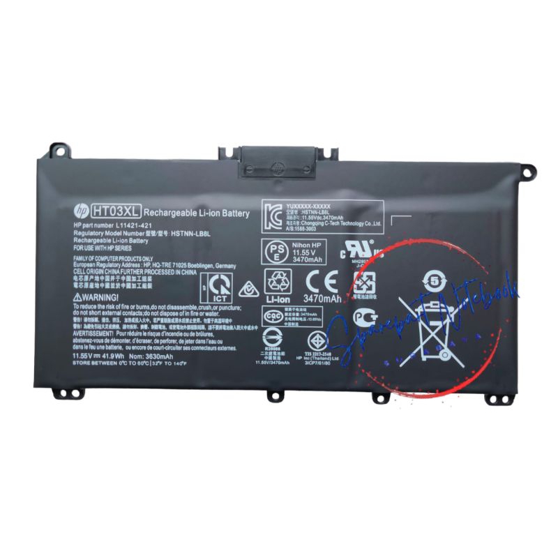 Baterai batrei Laptop HP 14s-cf2004tx 14-cm0008au 14s-dk0073au 14s-dk0108au 14-cm0076au HT03XL ORIGI