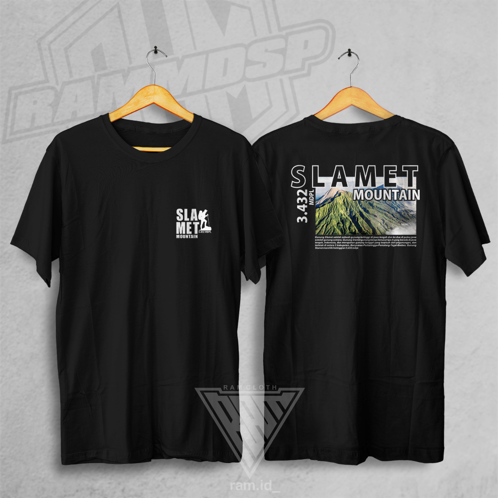 Kaos Gunug Slamet Kaos Pendaki Indonesia Baju Gunung