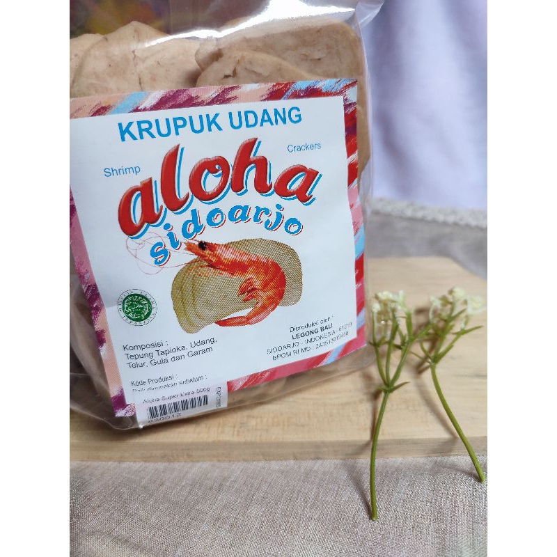 

Krupuk udang Aloha 500gr.Krupuk mentah