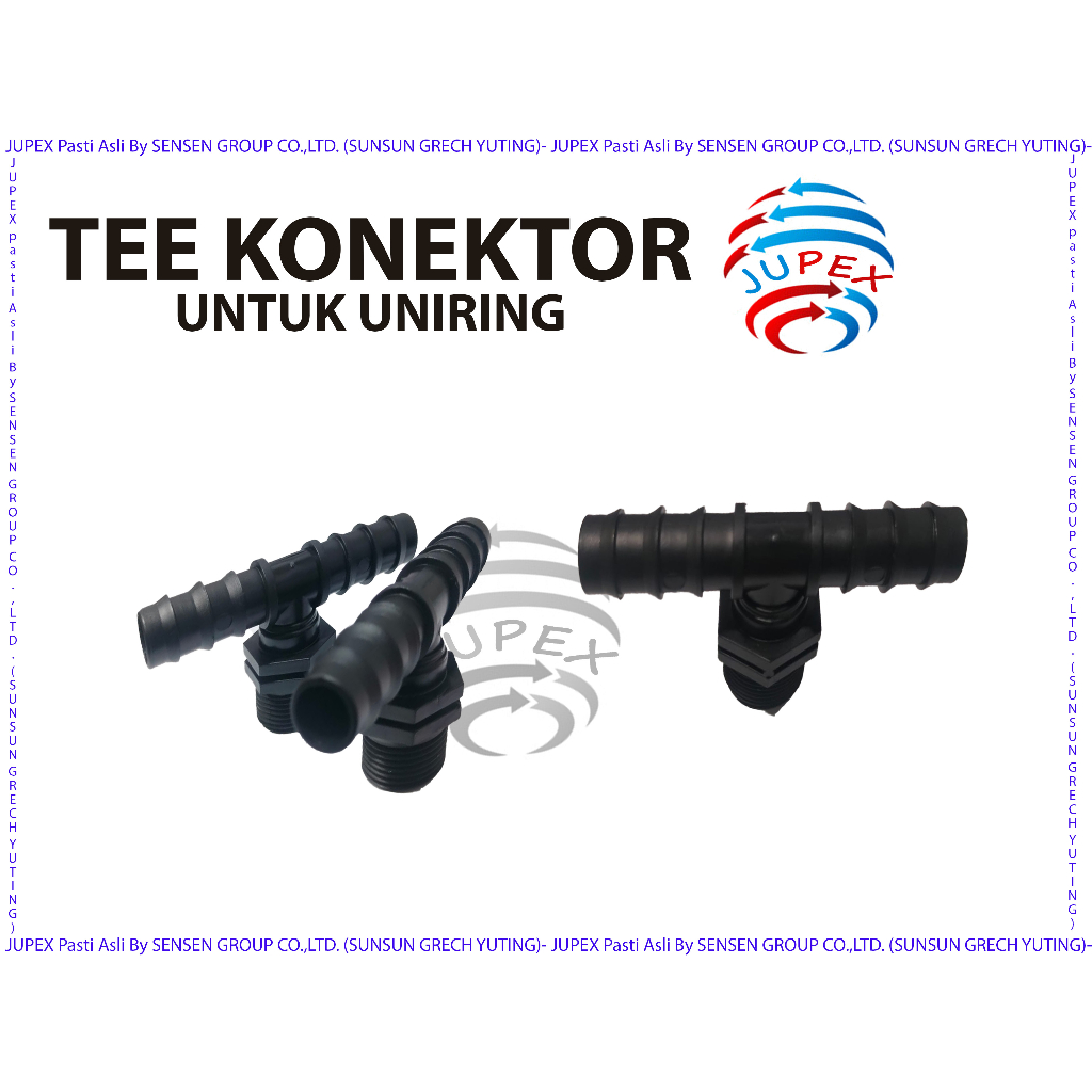 KONEKTOR TEE UNTUK SELANG UNIRING 16MM TEE PENGHUBUNG UNIRING