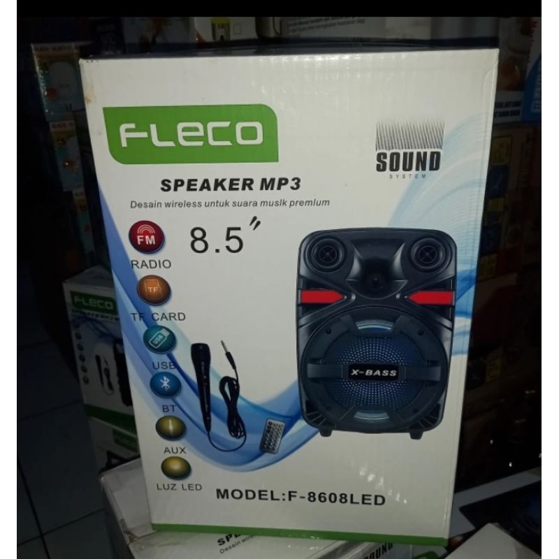 speaker Bluetooth fleco karaoke 8 5 in seri rondom