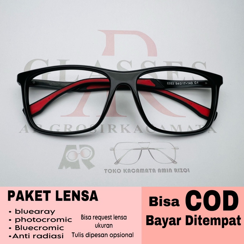 Kacamata Fashion kotak premium ARE53 Cowok