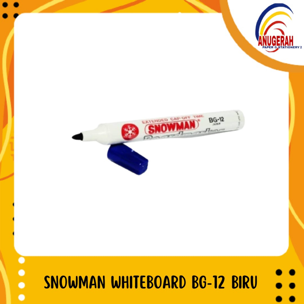 

SPIDOL SNOWMAN WHITE BOARD BIRU (PCS)