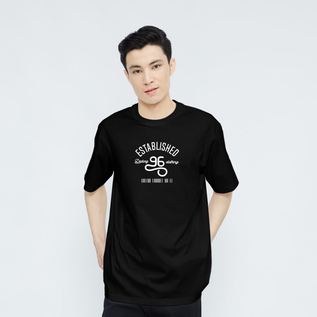 DADUNG | Kaos Pria Warna Hitam, Nyaman dan Stylish | ESTABLISHED - T-SHIRT