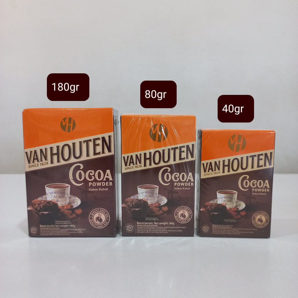 

Van Houten Cocoa Powder 180 Gram / 80 Gram / 40 Gram