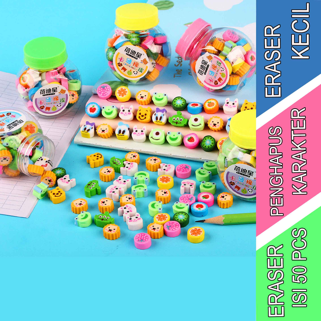 

Eraser Mini - Penghapus Mini - Penghapus Karakter - 50pcs