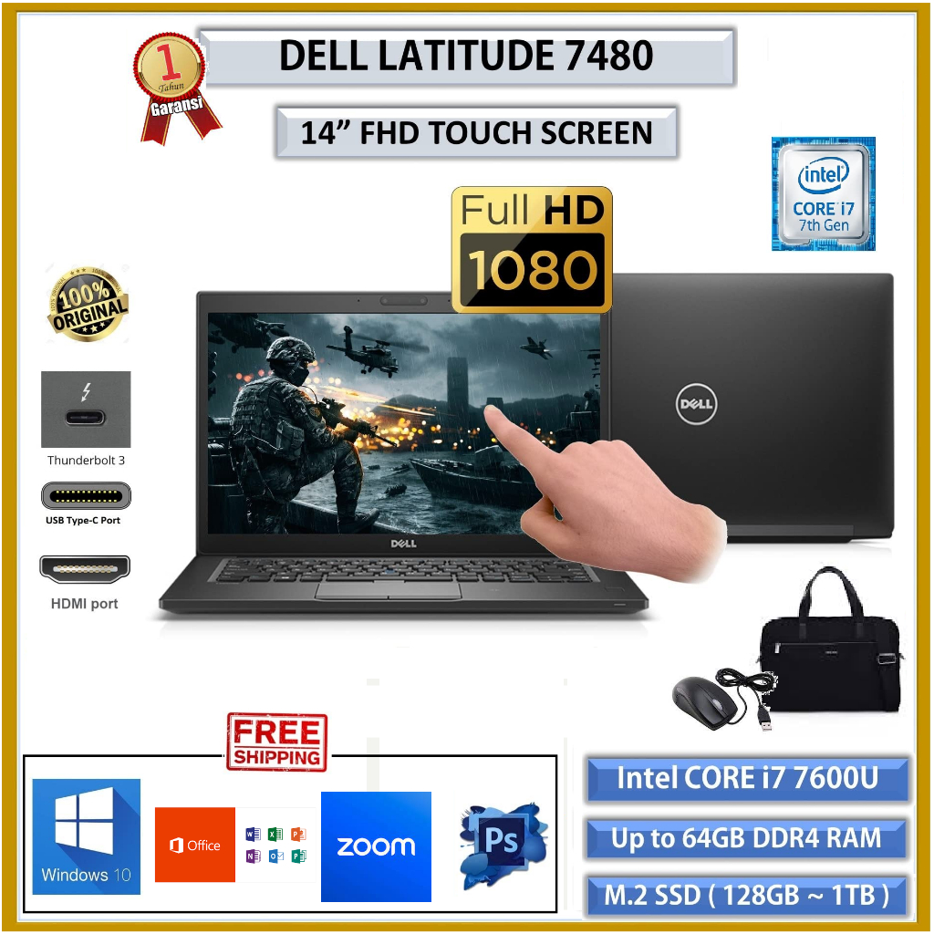 LAPTOP GAMIG TOUCHSCREEN Laptop Dell latitude 7480 core i7 gen 7 RAM 16GB/512SSD VGA