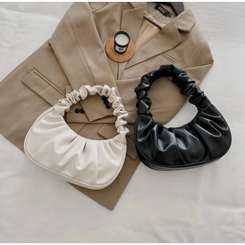 outlet TERBARU TAS BAHU WANITA KALISTA pakai resleting dan safari hitam  STYLE