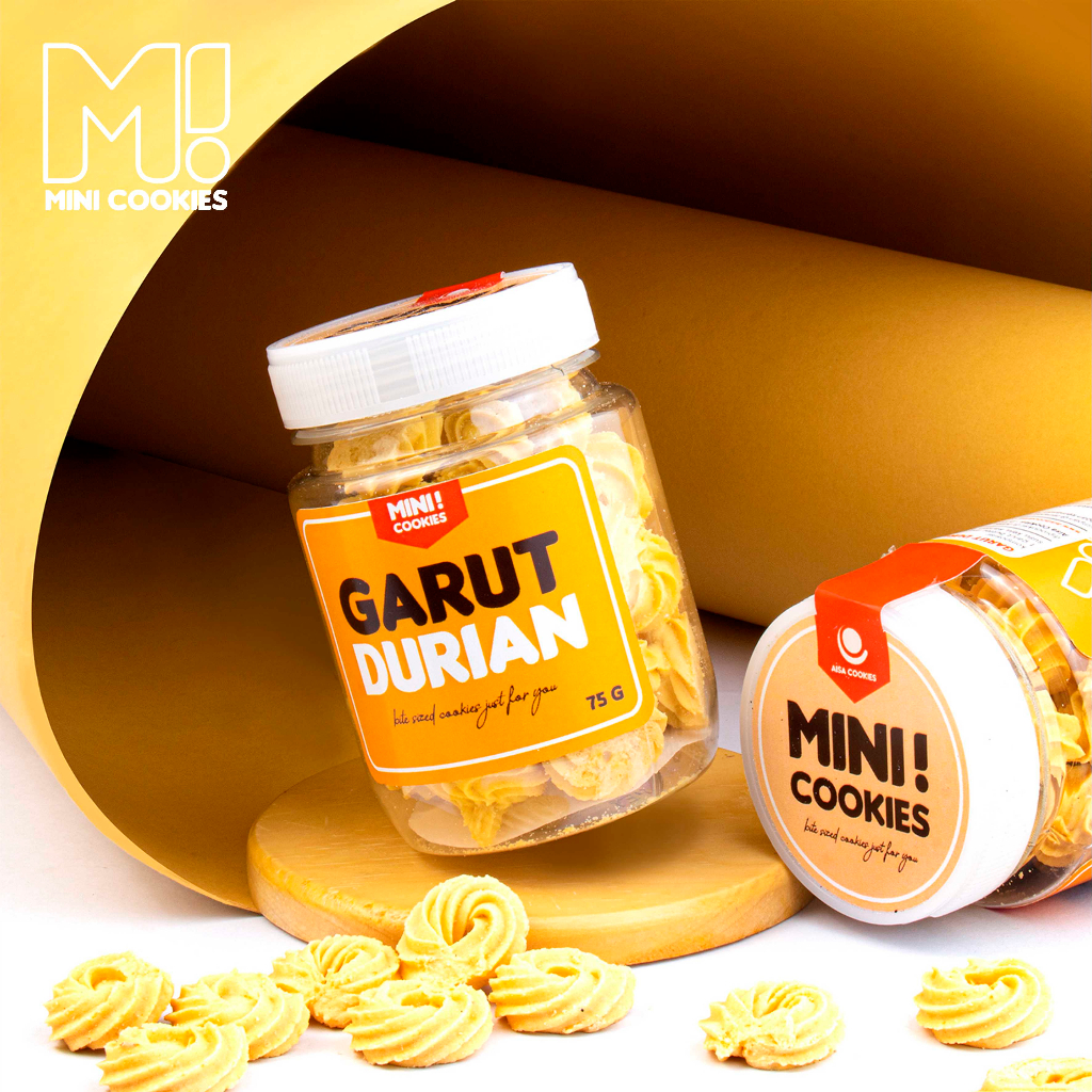 

Garut Durian PREMIUM ( Mini Cookies ) - Kukis - Snack - Renyah - Durian